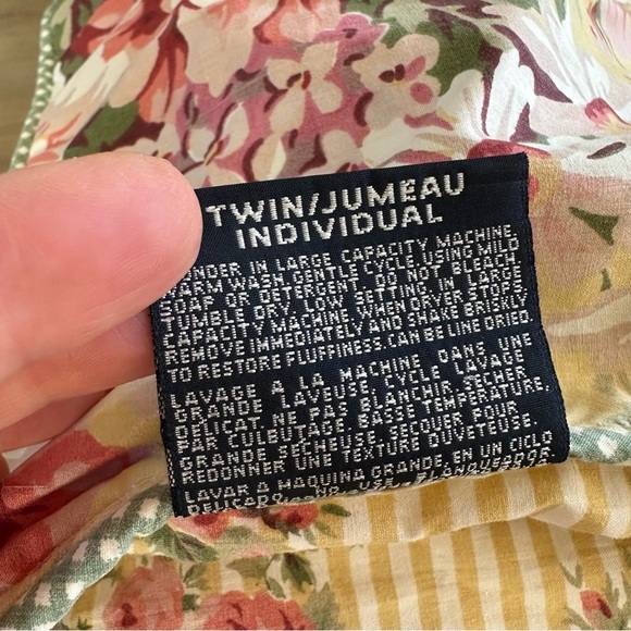 Rare Vintage Ralph Lauren Sophie Brooke Floral Comforter Twin 100% Cotton - Picture 6 of 11